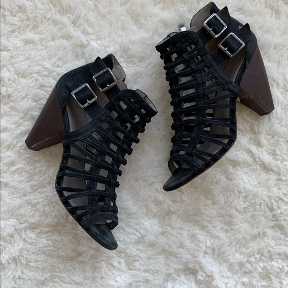 Vince Camuto Strapy Cage Heels
